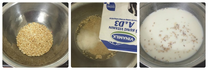 cách nấu sữa gạo hàn quốc